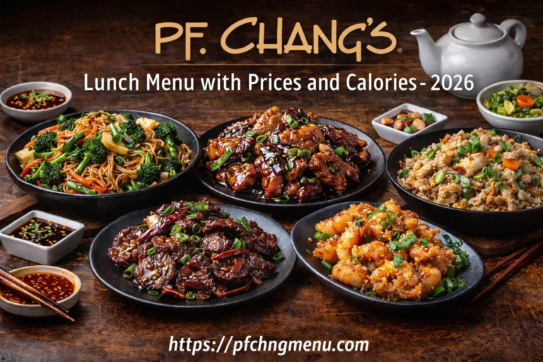 Pf chang's lunch menu