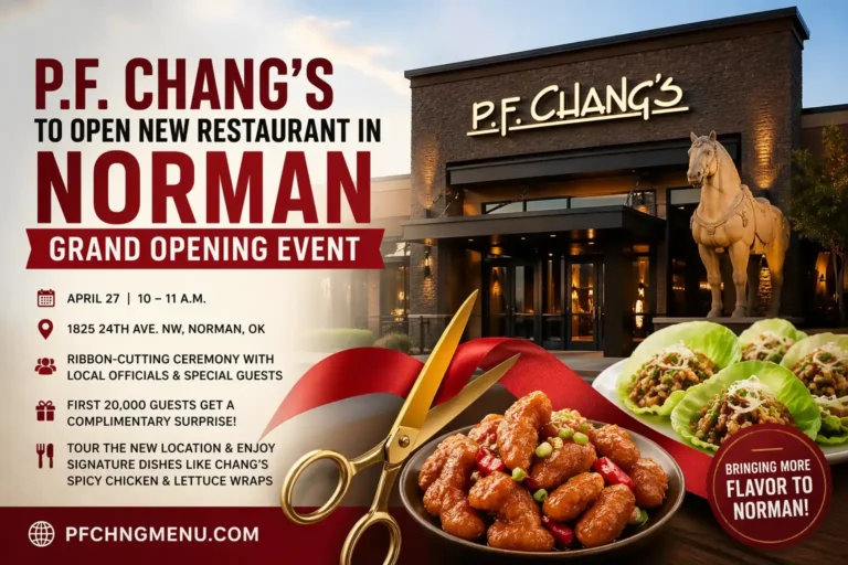 P.F. Chang’s Opens New Restaurant in Norman with Grand Opening Event